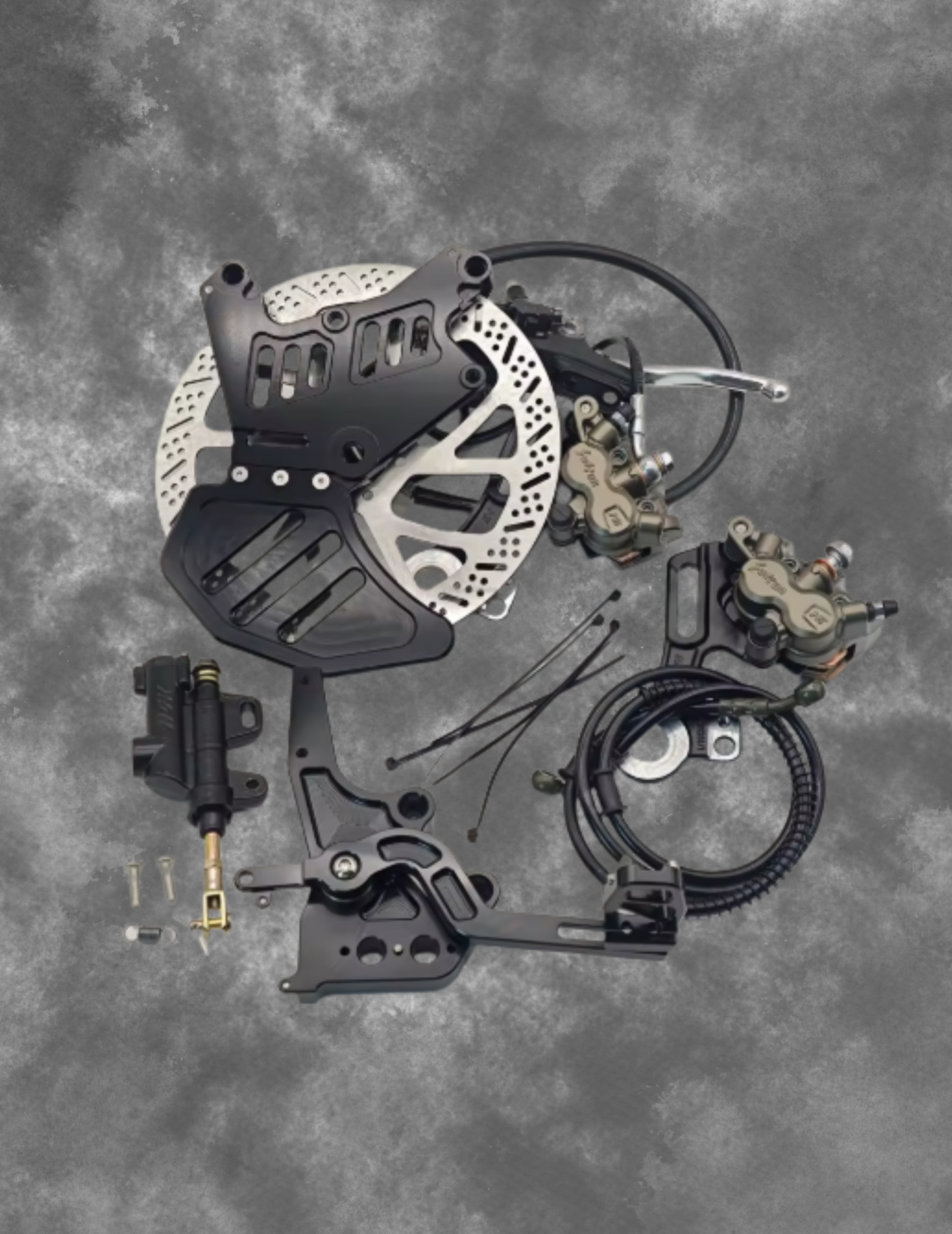Ultra Bee Original 240mm Dual-Caliper Bracket Foot Brake Kit Rear Disc Brake Protection for Talaria XXX