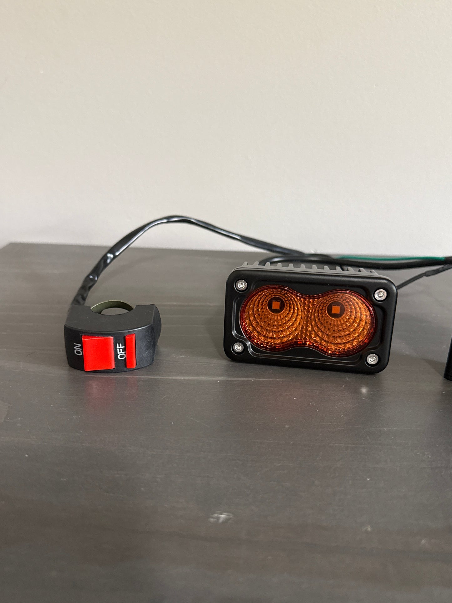 Battery Powered Amber Baja V2 (AA) Universal Fit for All Bikes