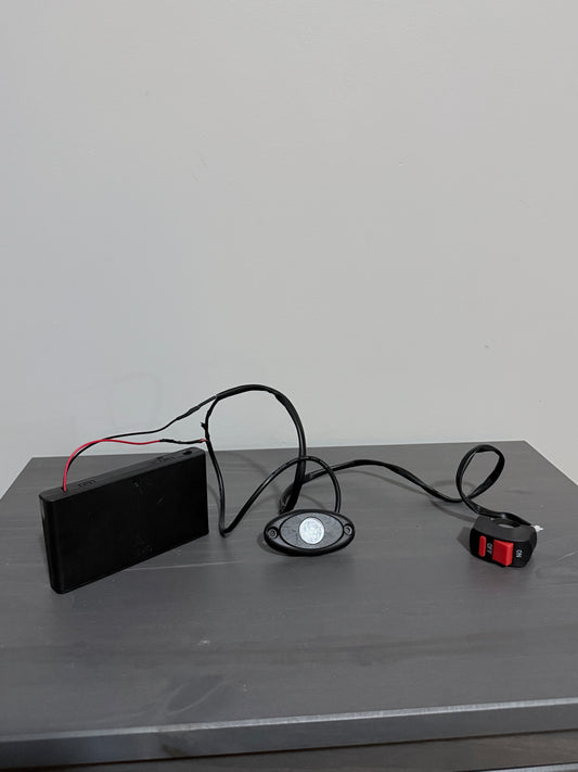 Waterproof Metal Rock Lights (Colored) With On/Off Switch