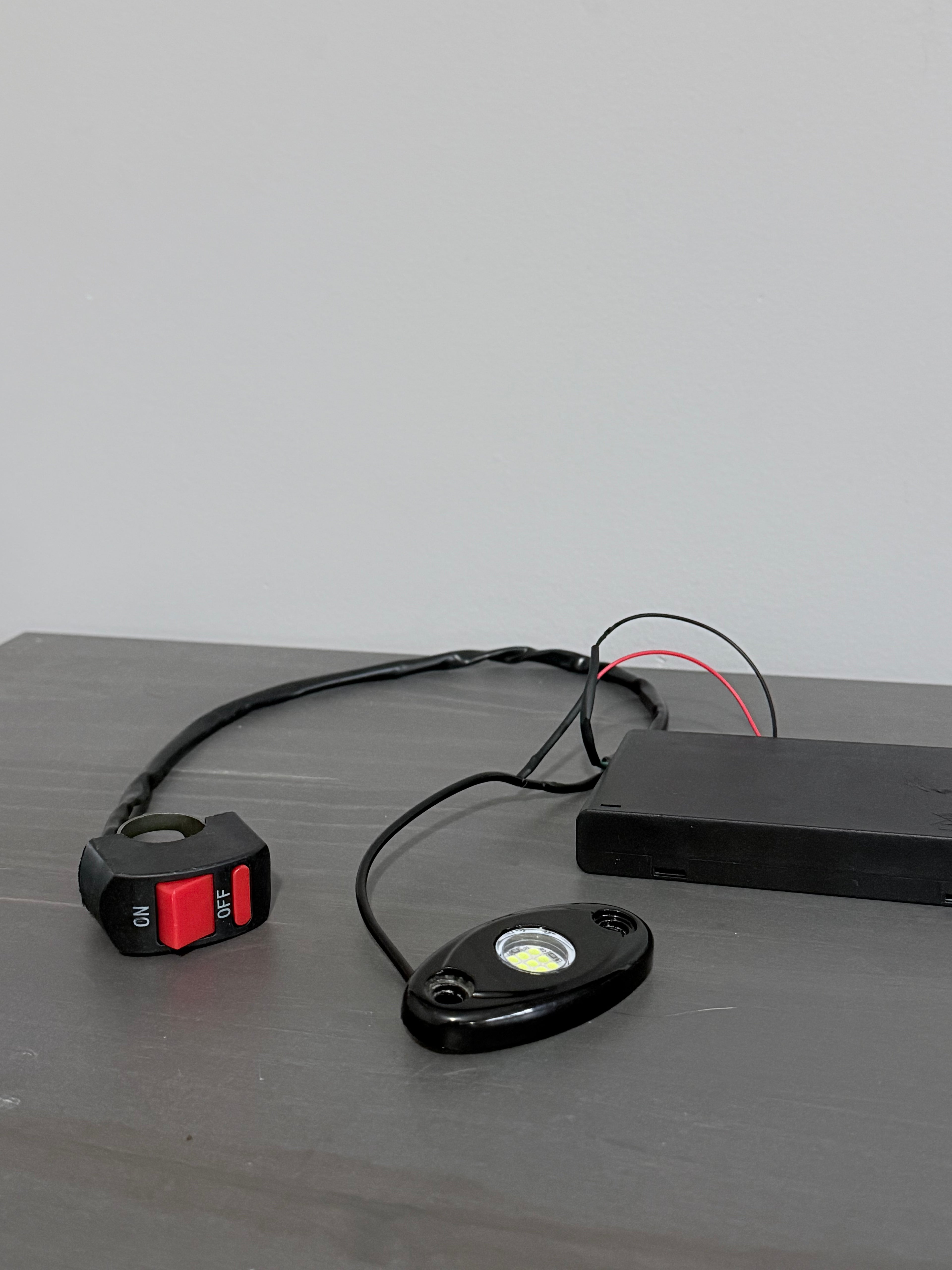 Battery Powered LED Rock Light with On/Off Switch