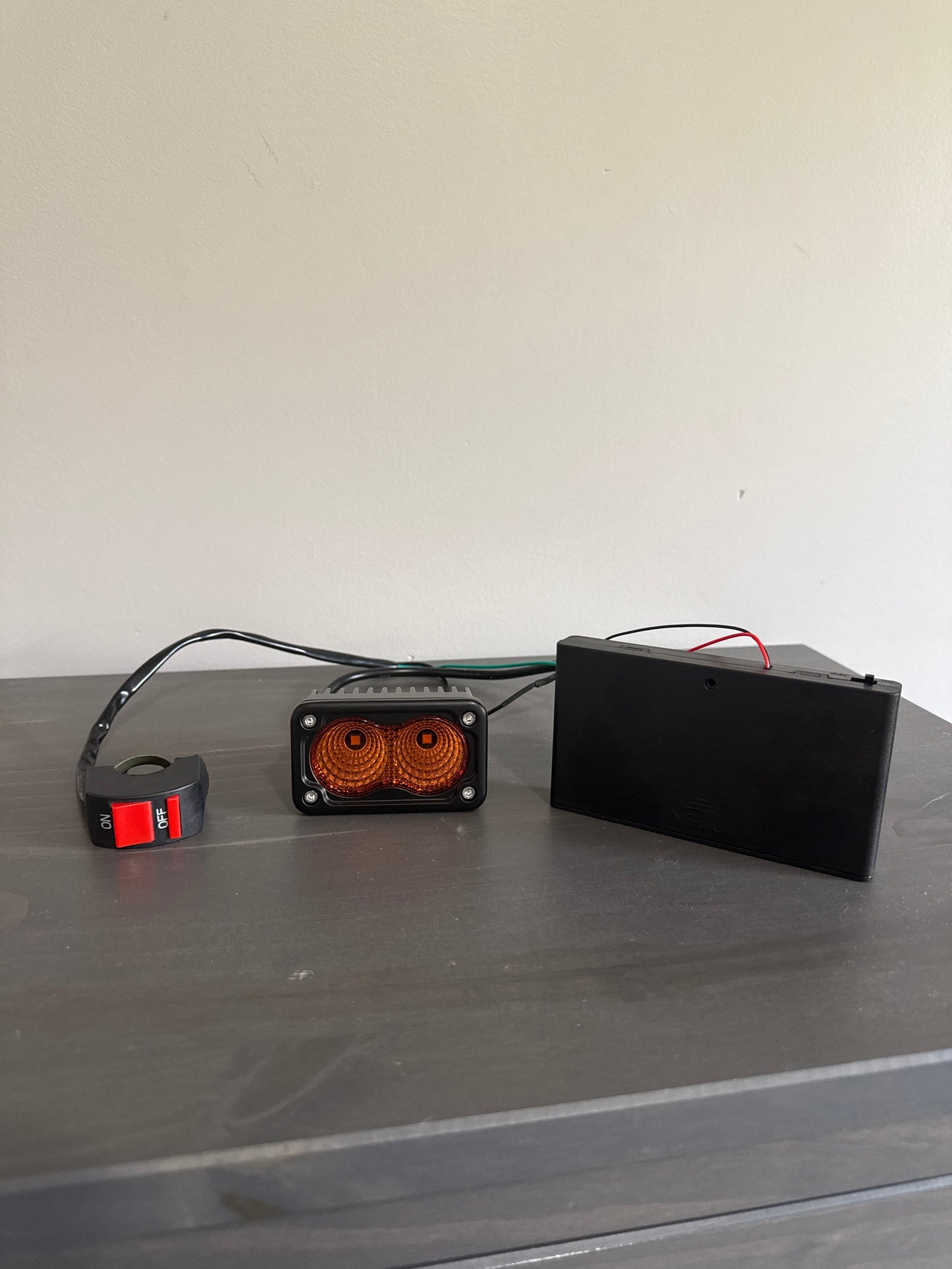 Battery Powered Amber Baja V2 (AA) Universal Fit for All Bikes