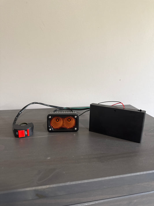 Battery Powered Amber Baja V2 (AA) Universal Fit for All Bikes