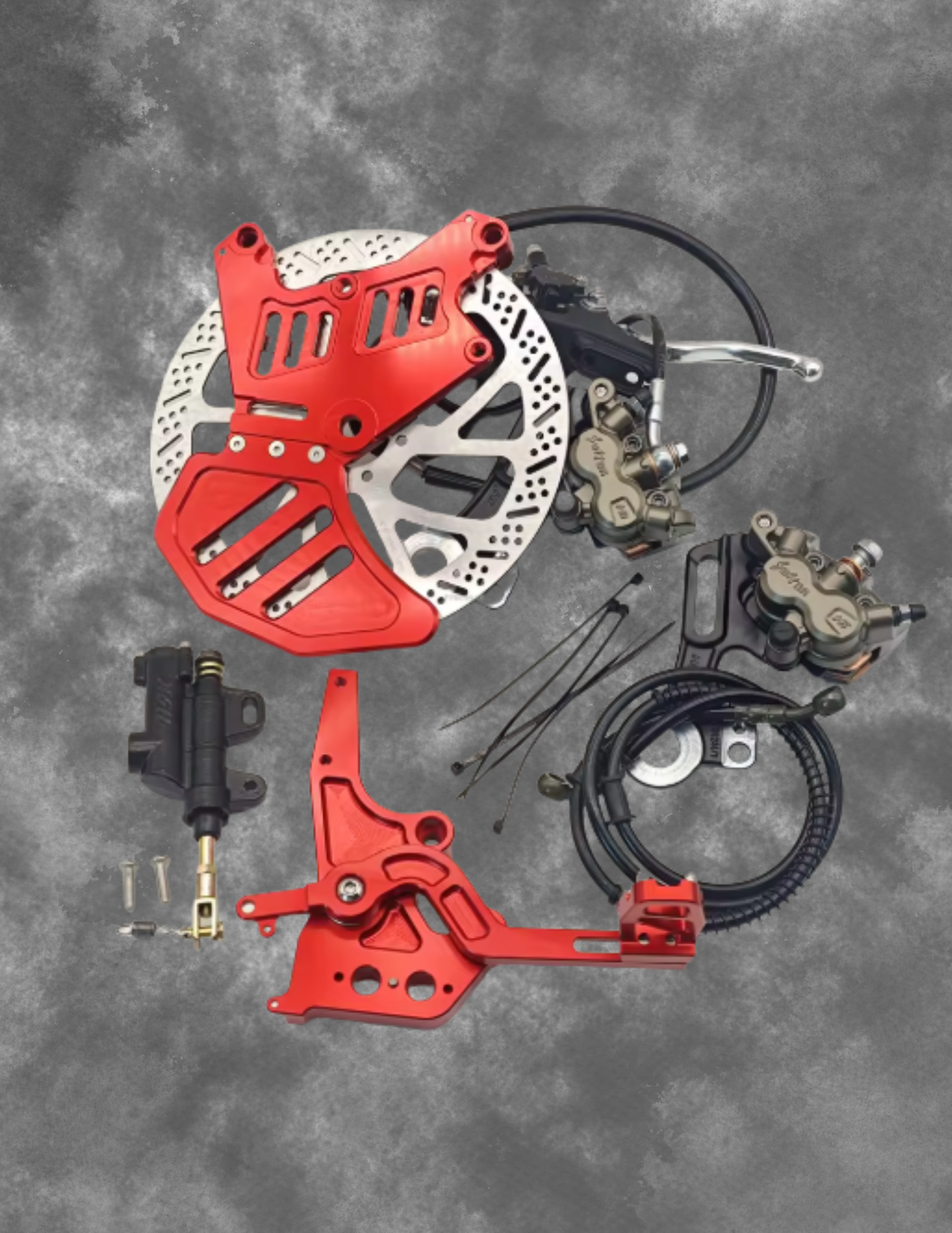 Ultra Bee Original 240mm Dual-Caliper Bracket Foot Brake Kit Rear Disc Brake Protection for Talaria XXX
